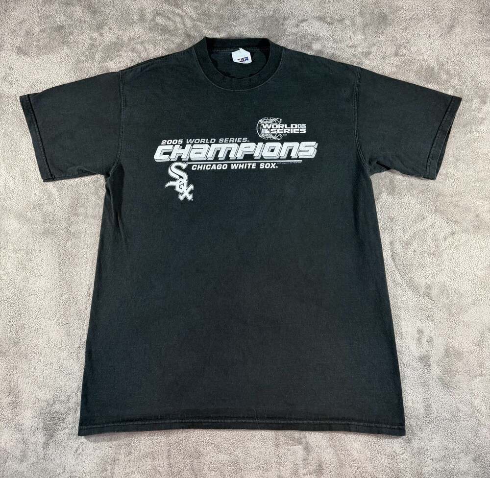 Vintage 2005 Chicago White Sox World Series Champions Black T-Shirt